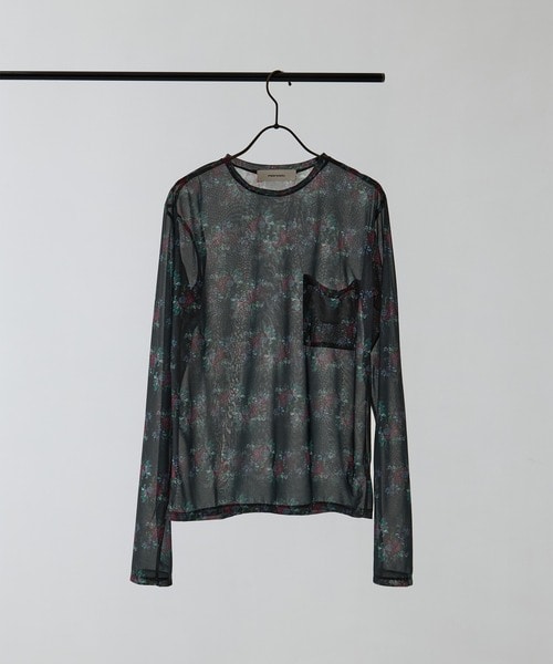 sheer print longT