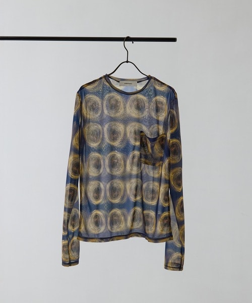 sheer print longT