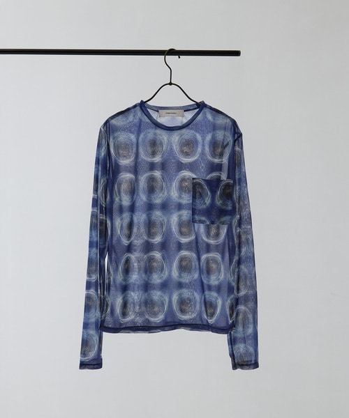 sheer print longT