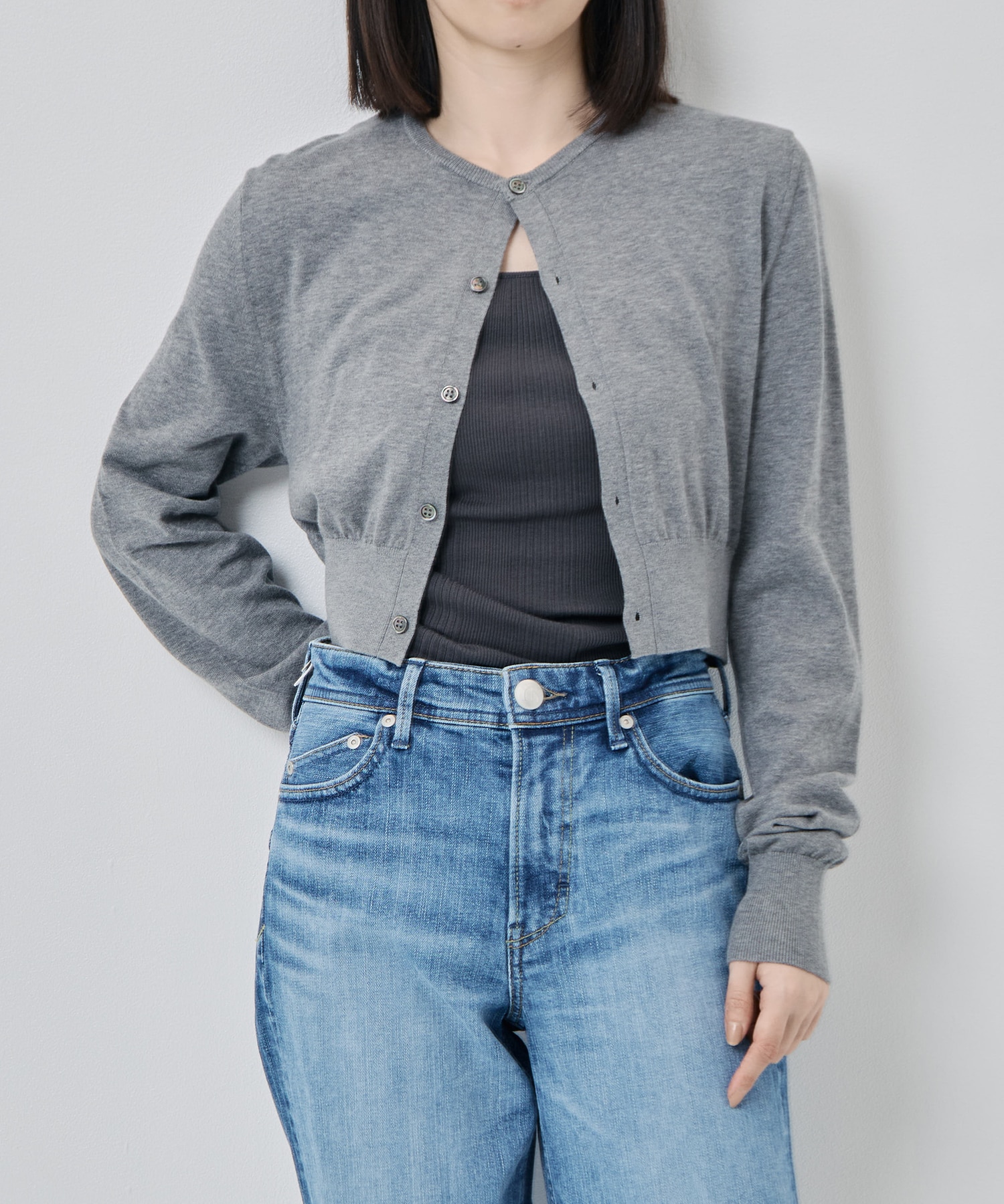 Cotton 16G 2-Way Cardigan