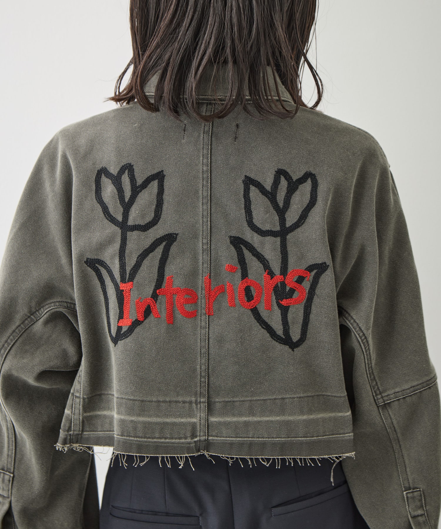 WASHED TULIP SHIRT JACKET