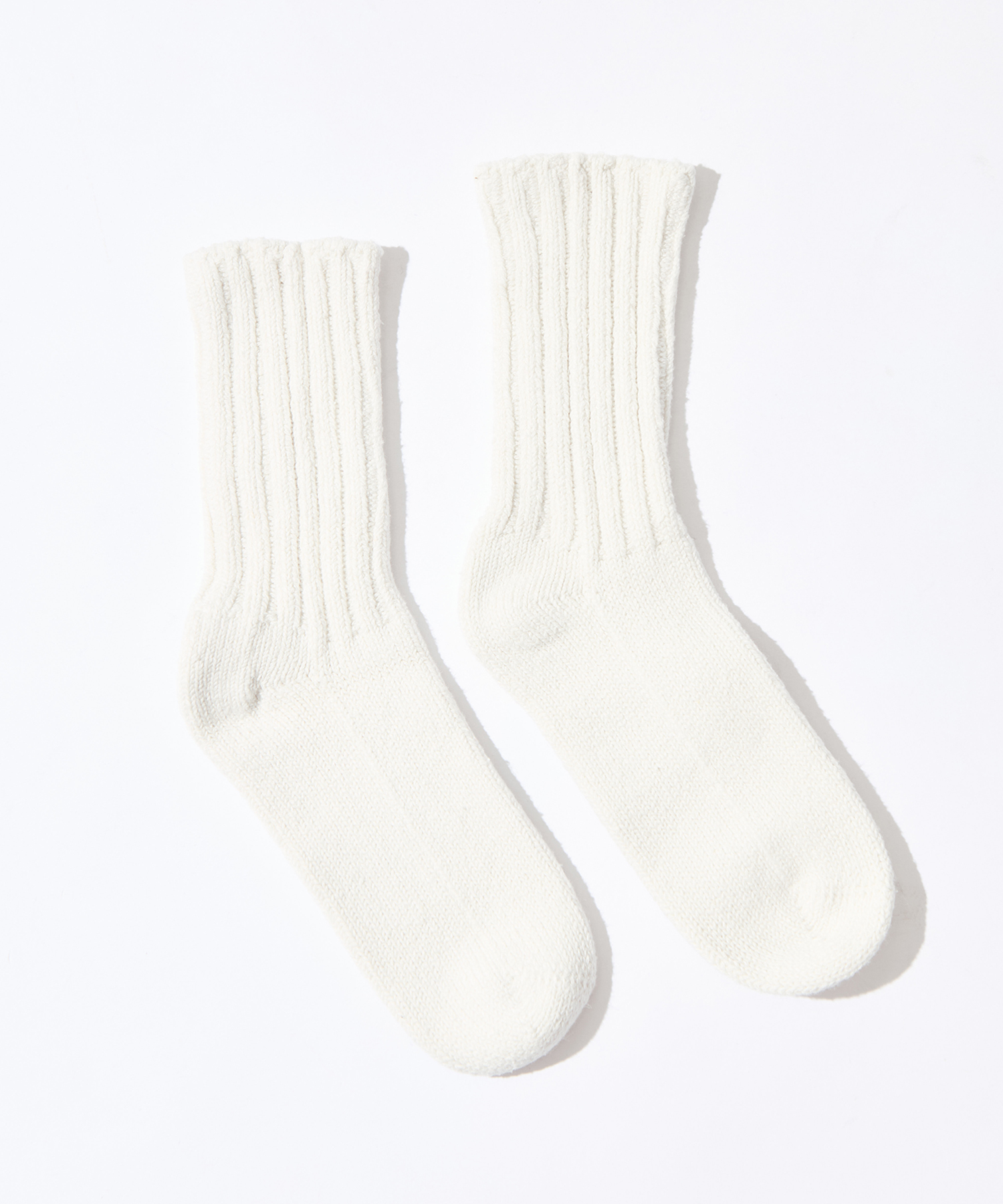 Cotton Silk Rib Socks