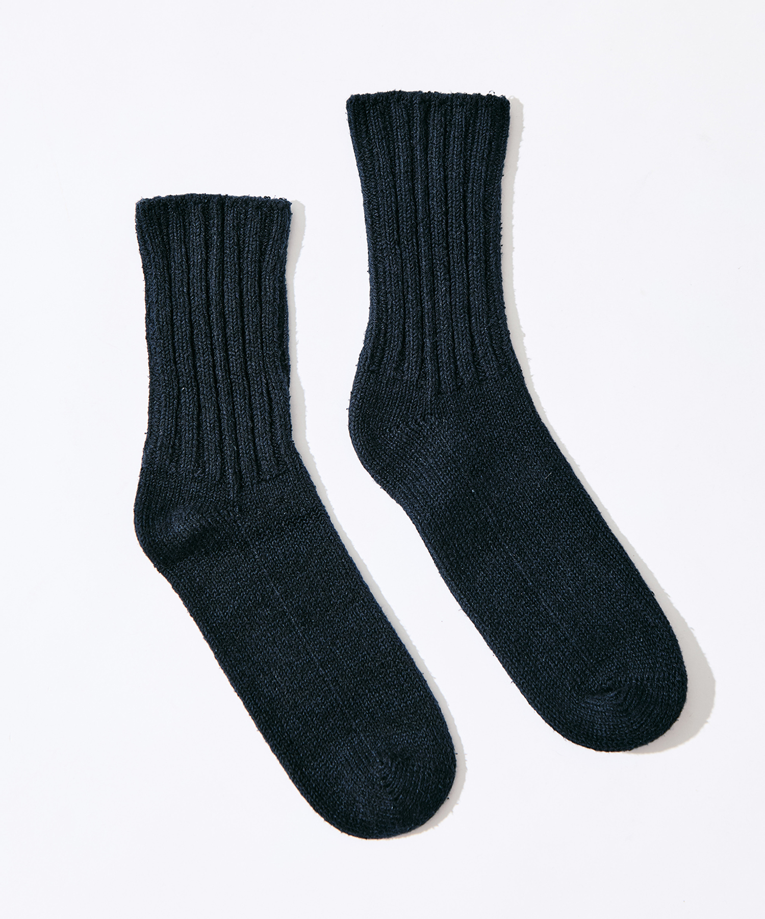 Cotton Silk Rib Socks