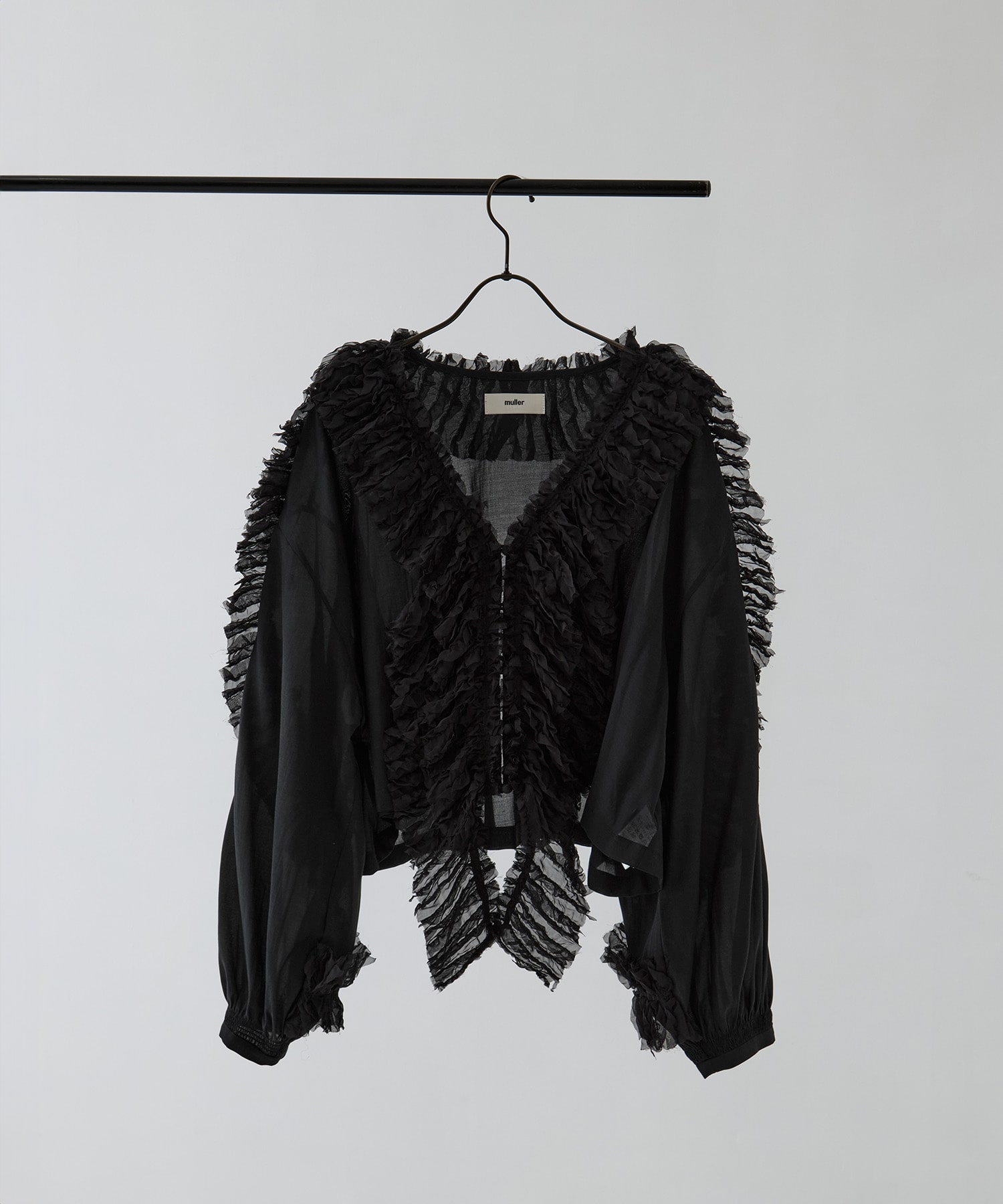 RUFFLE CHIFFON BLOUSE