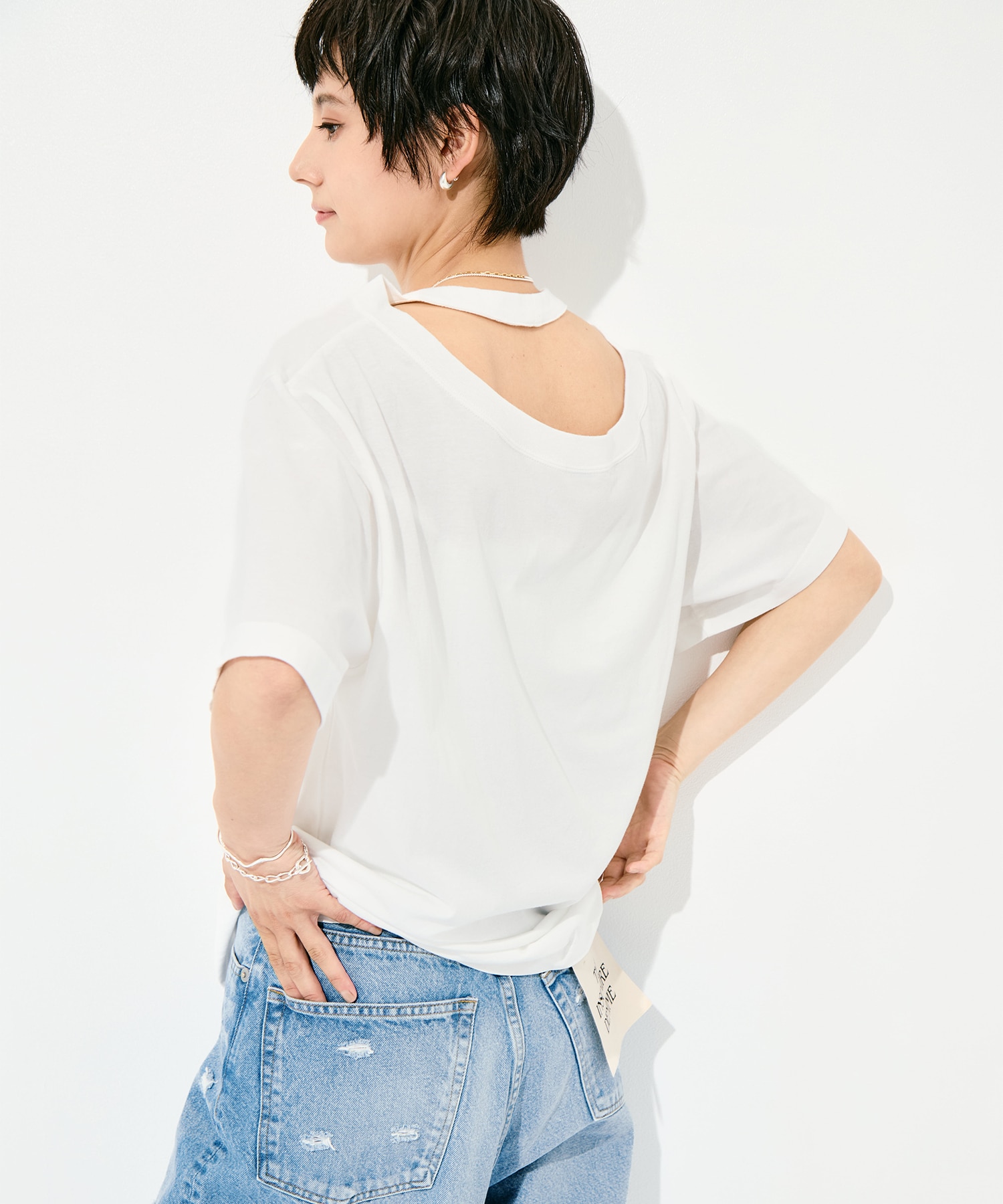 Raffy Gauze 2-Way T-Shirt