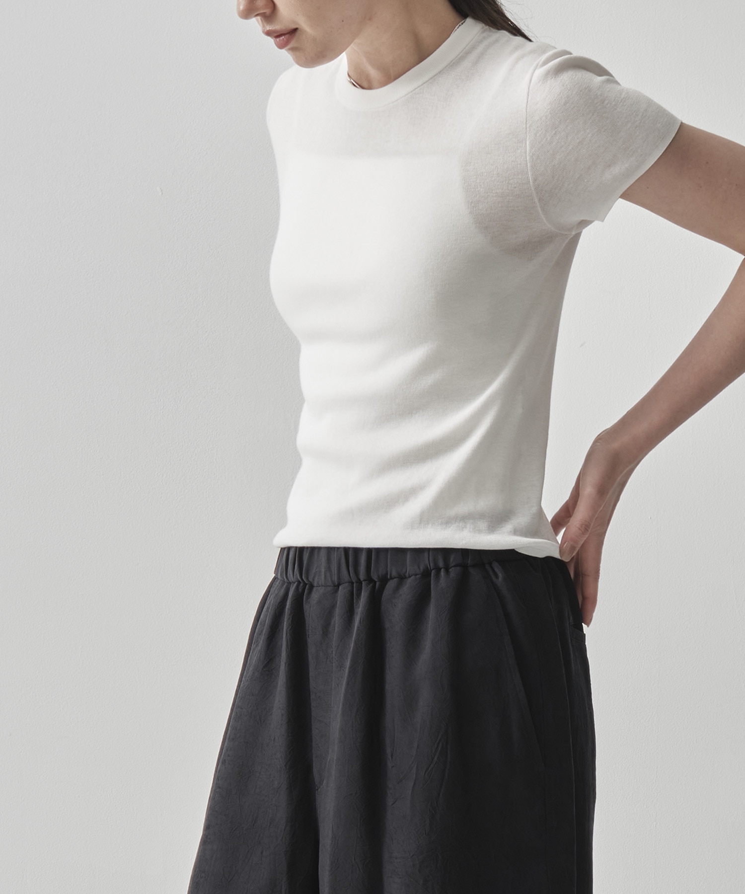 FRESCA CIRCULAR RIB PERFECT FIT PULLOVER
