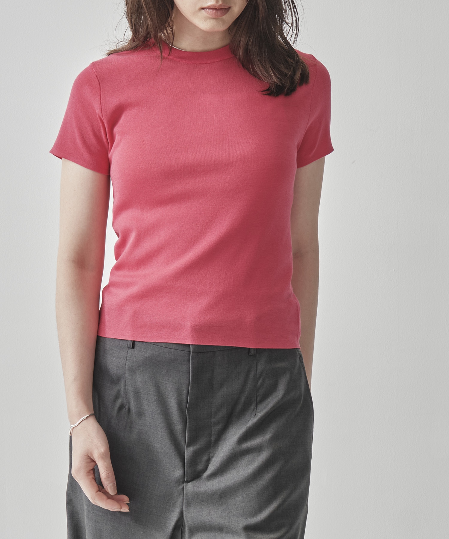 FRESCA CIRCULAR RIB PERFECT FIT PULLOVER