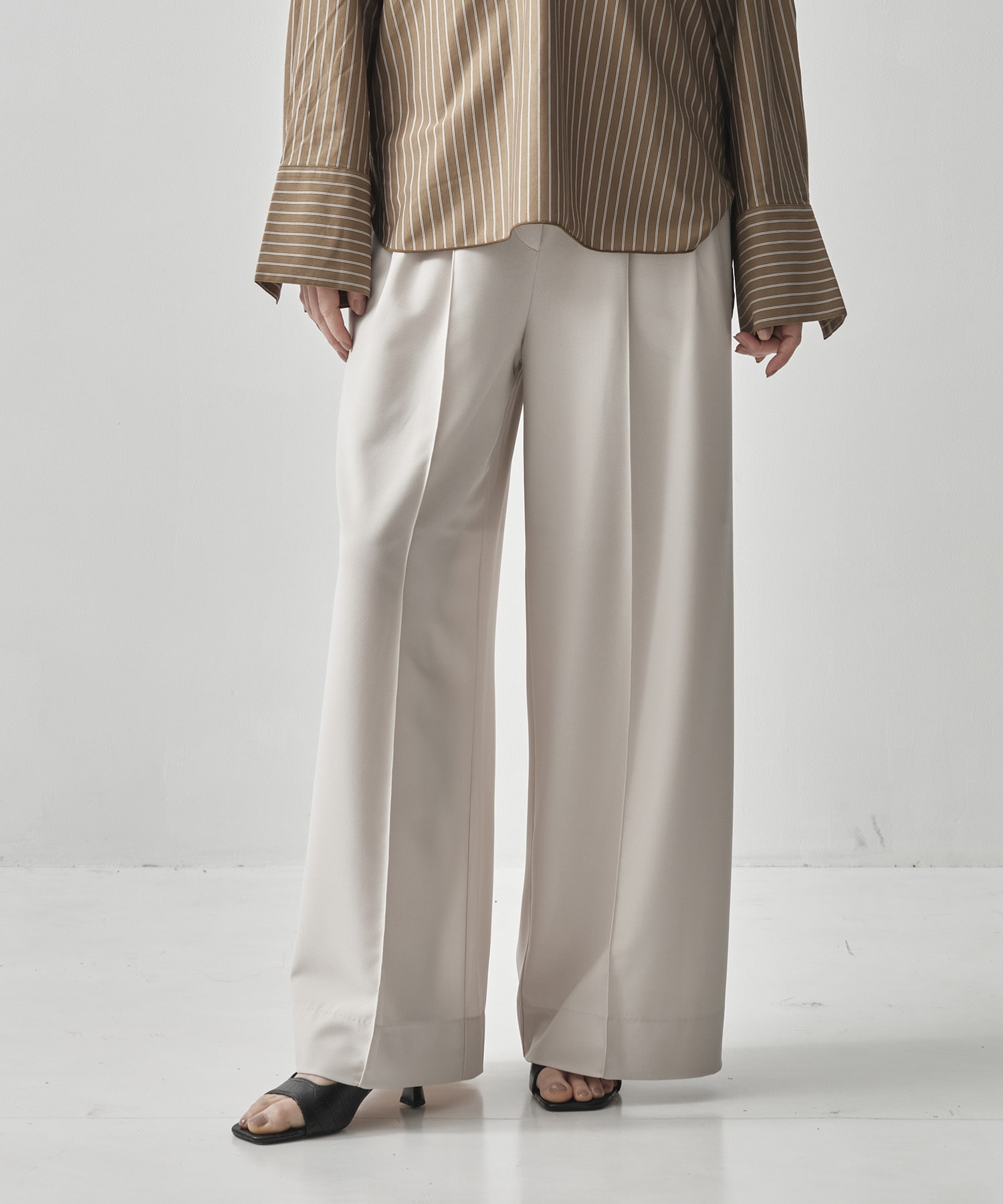 EX. Drawstring Easy Wide Pants