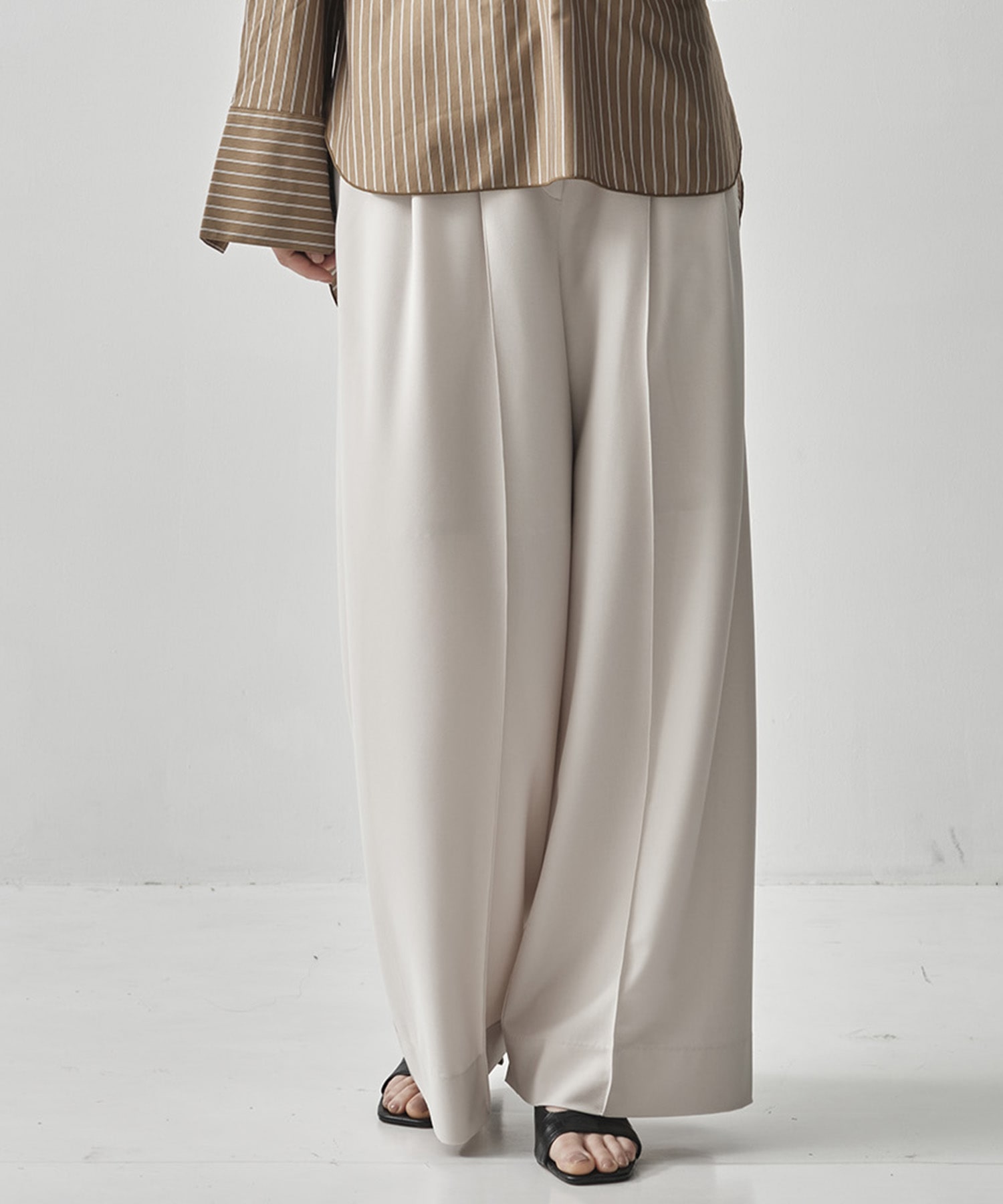EX. Drawstring Easy Wide Pants