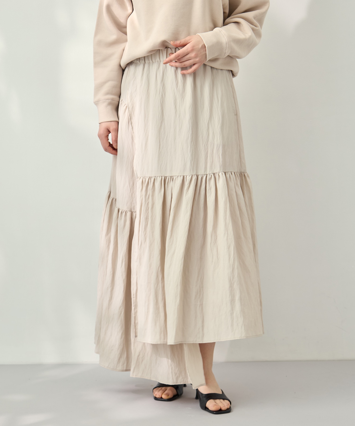 Viscose washer gather skirt