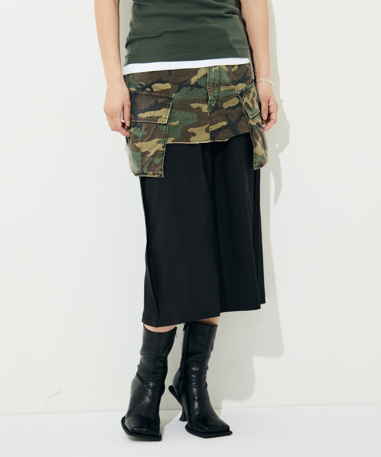 Cargo Layered Skirt