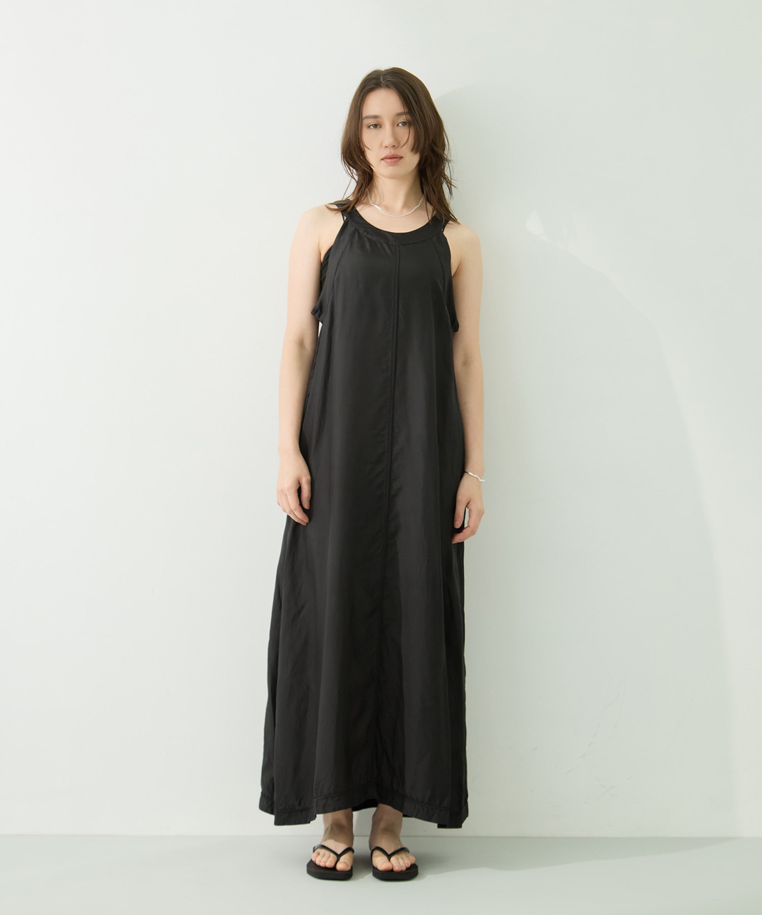 Cupro Sleeveless Dress