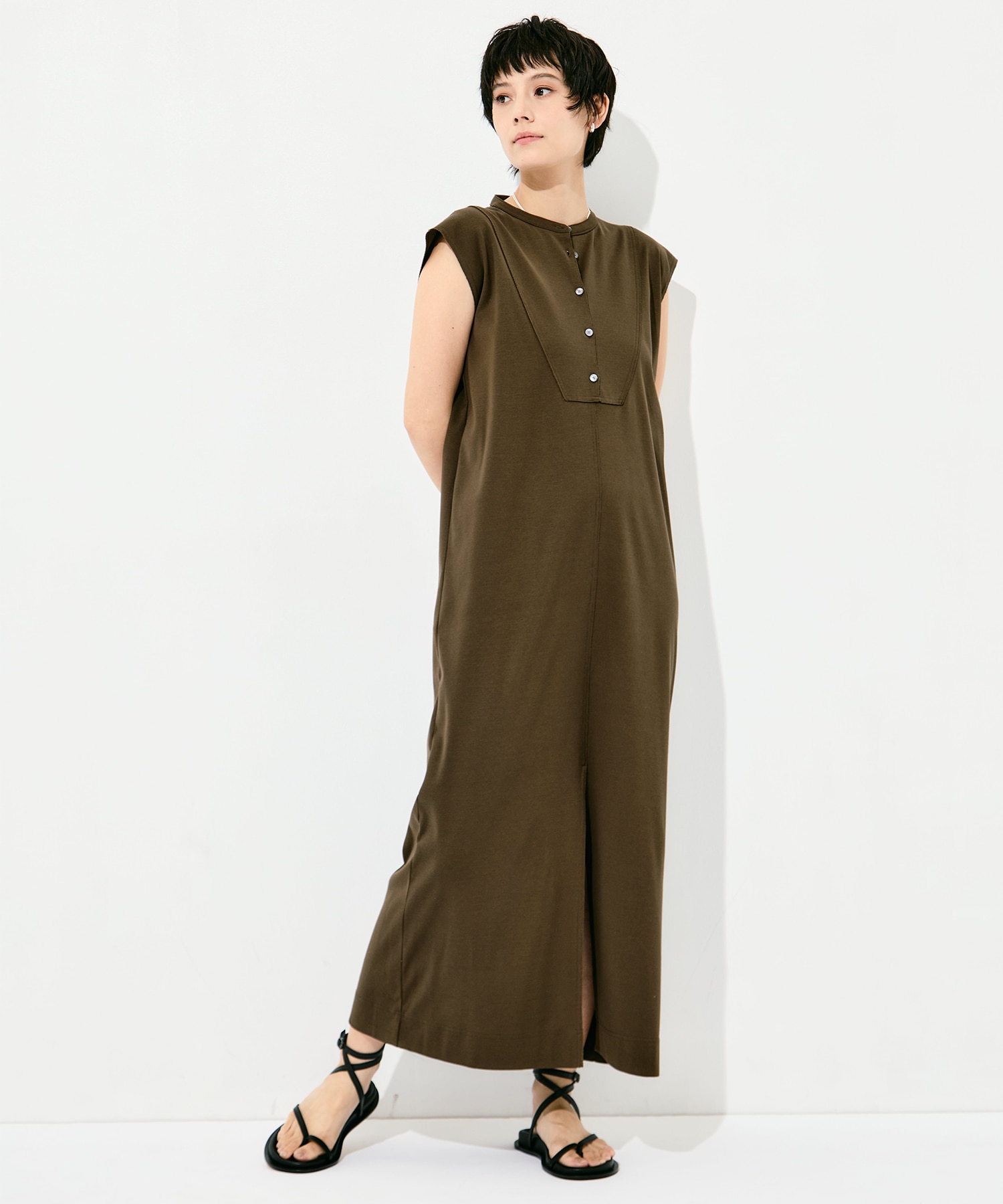 Sanfokin Cotton Bosom sleeveless dress