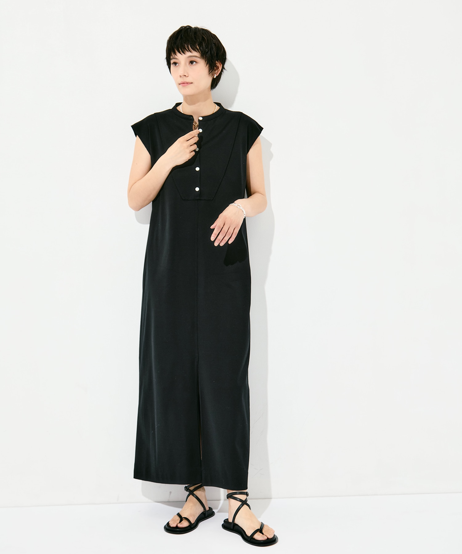 Sanfokin Cotton Bosom sleeveless dress