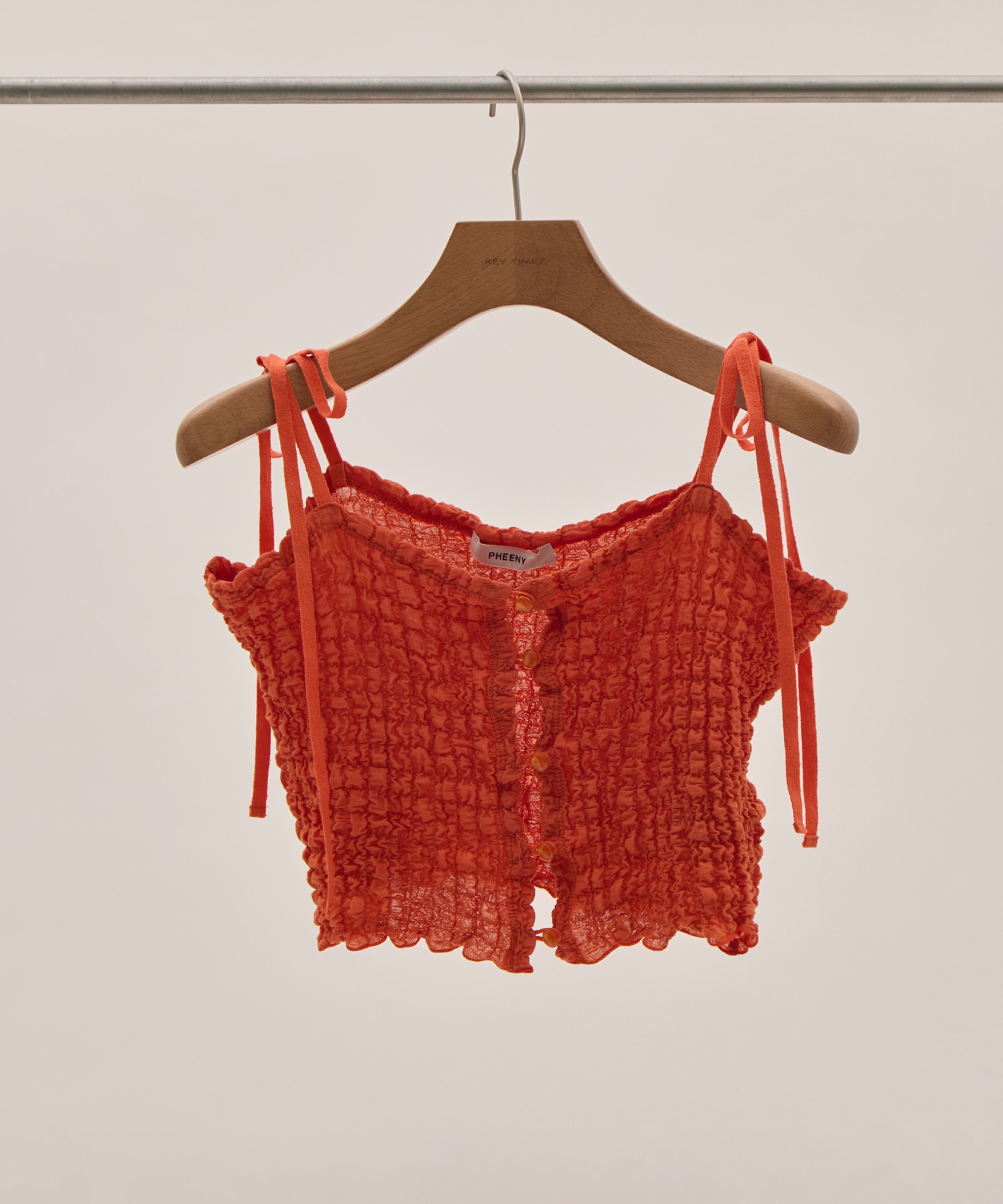 Shrink Lace Frill Camisole