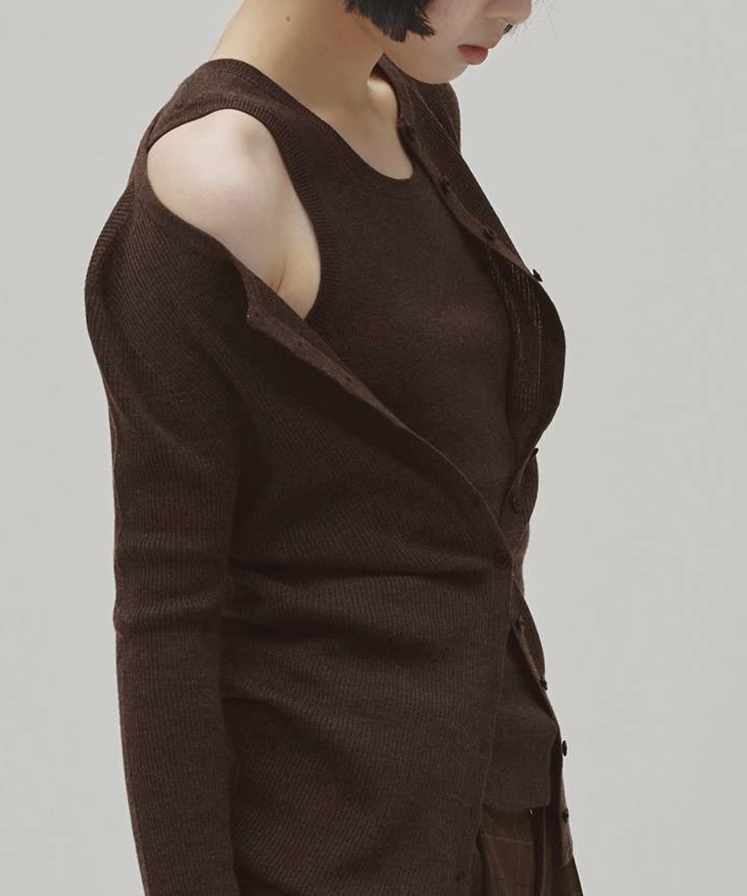 Silkwool Knit Cardigan