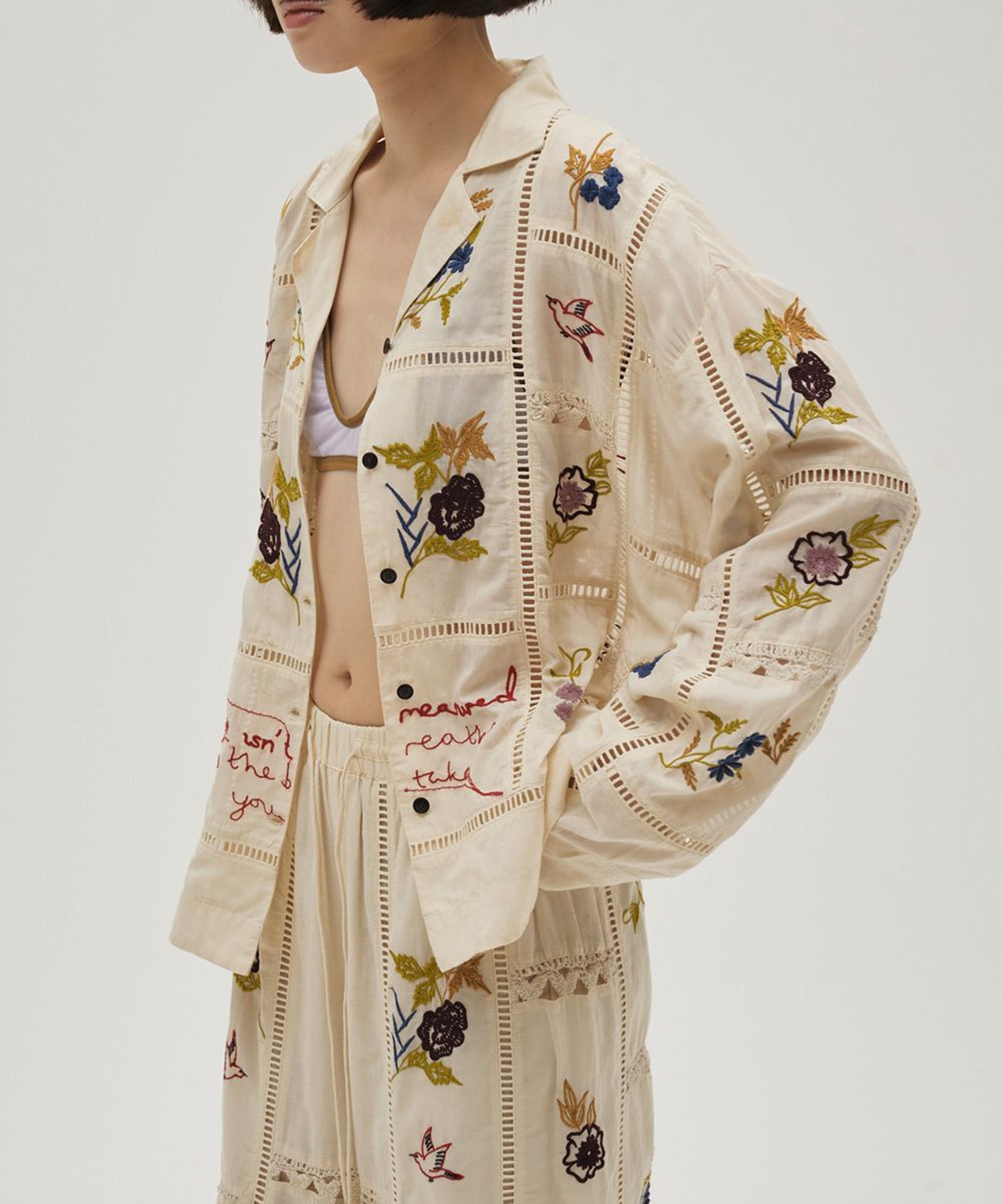 Embroidery Patchwork Shirts