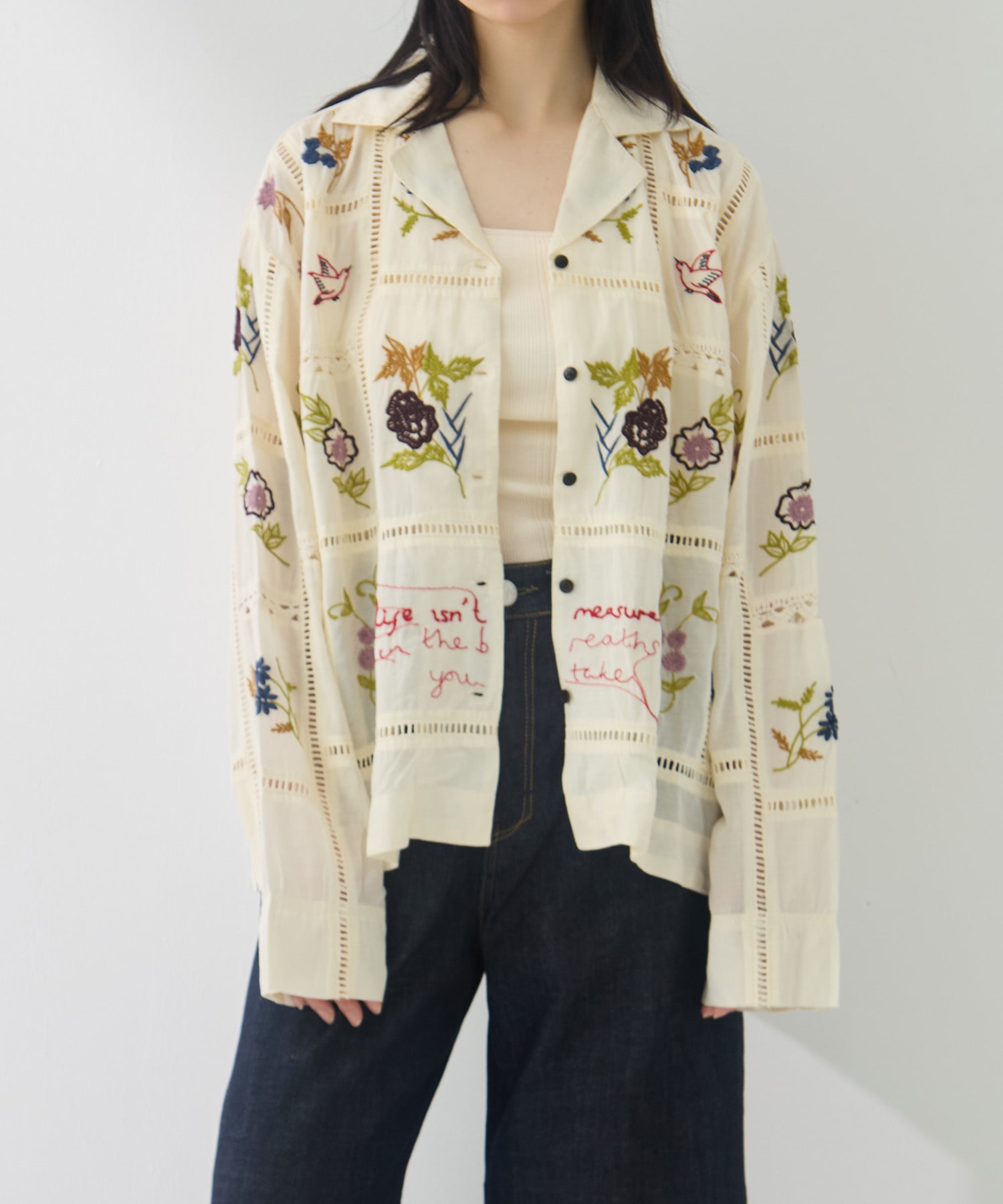 Embroidery Patchwork Shirts