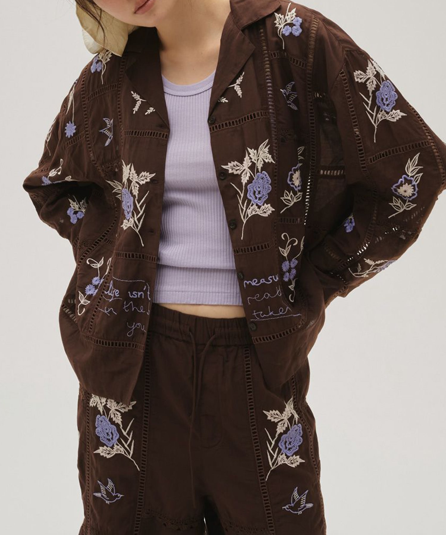 Embroidery Patchwork Shirts
