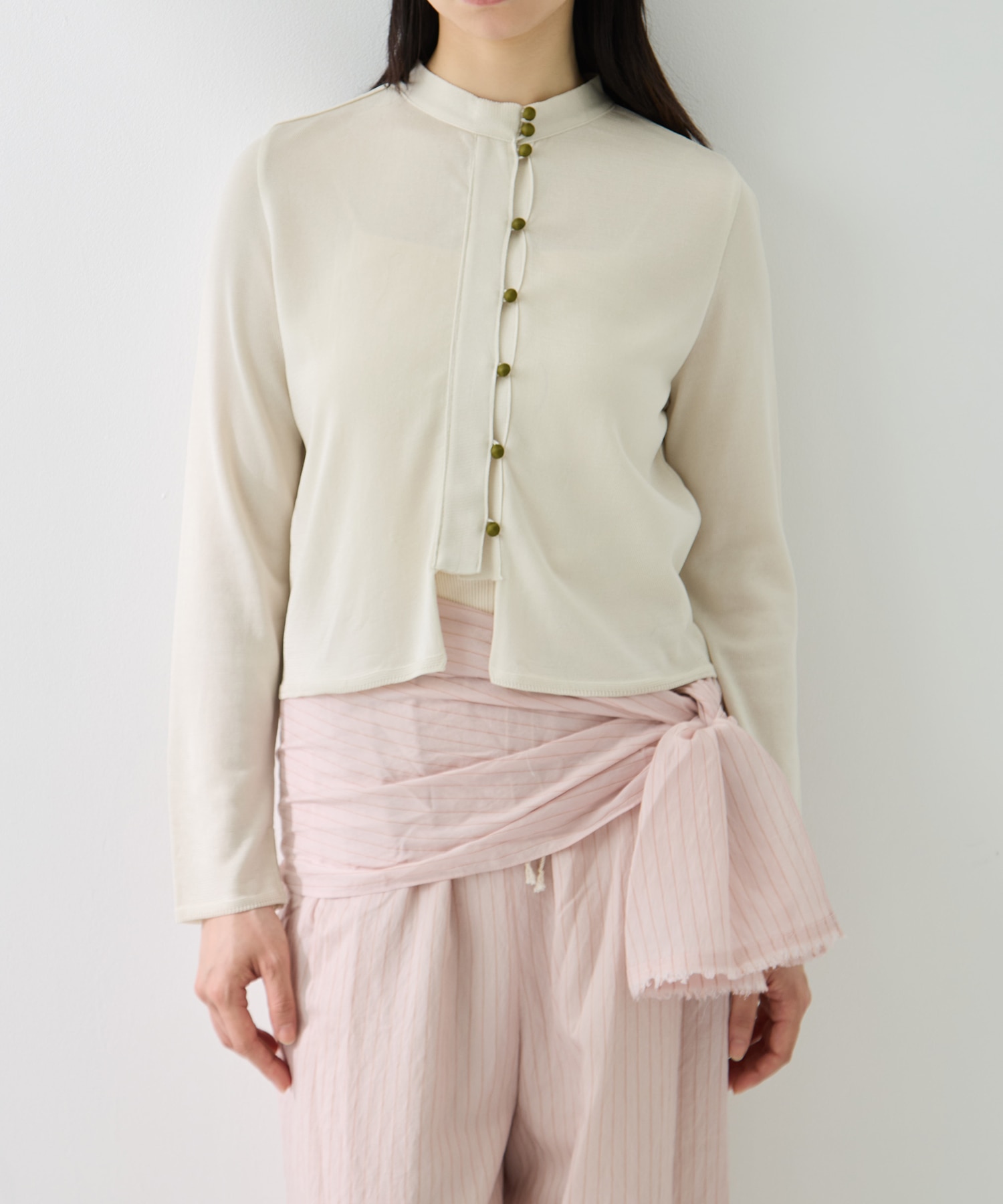 別注MULTI BUTTON KINT BLOUSE