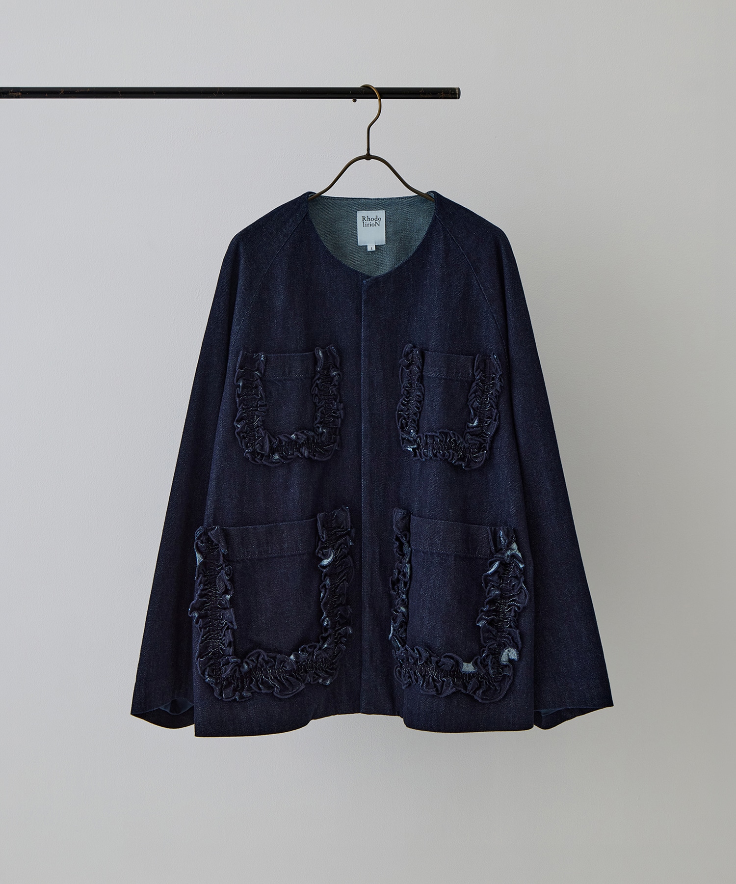 Frill Pockets Coveralls - Denim