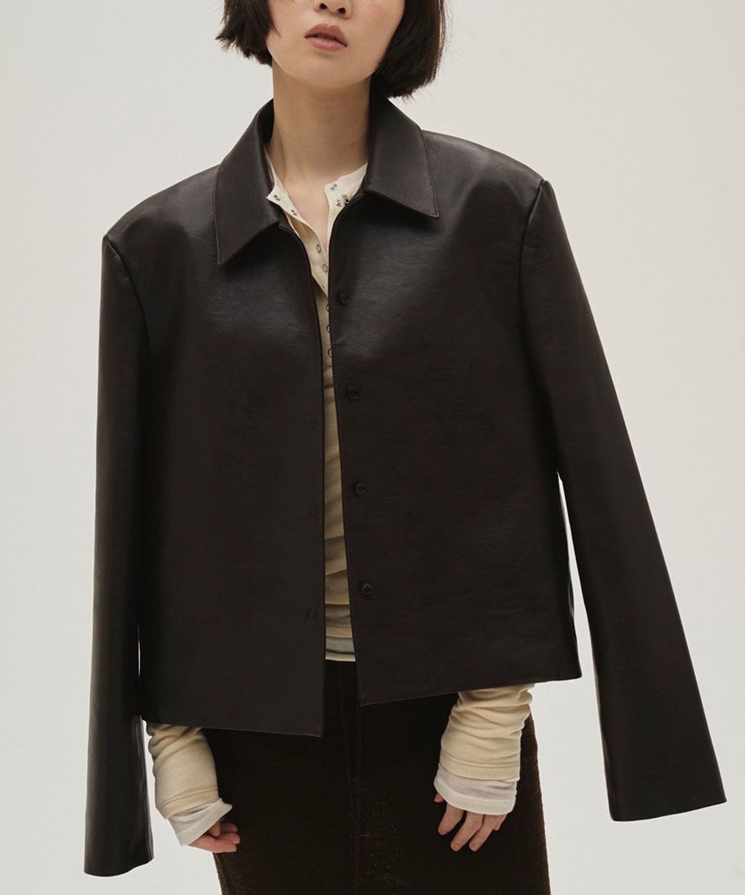 Leather Shirts Jacket