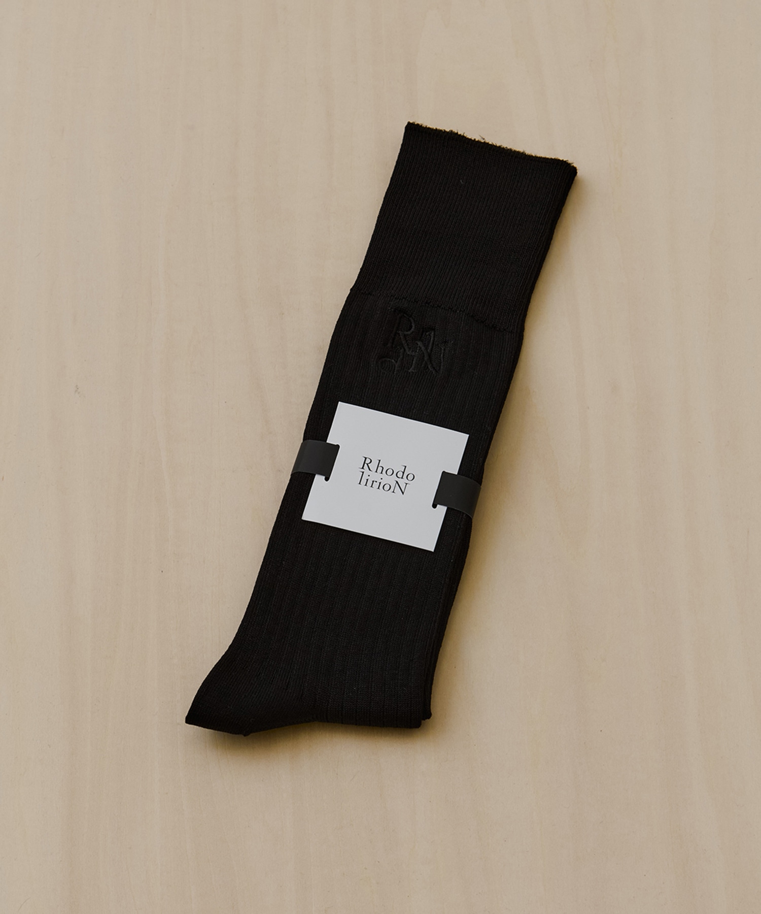 Monogram Stitch Ribbed Socks