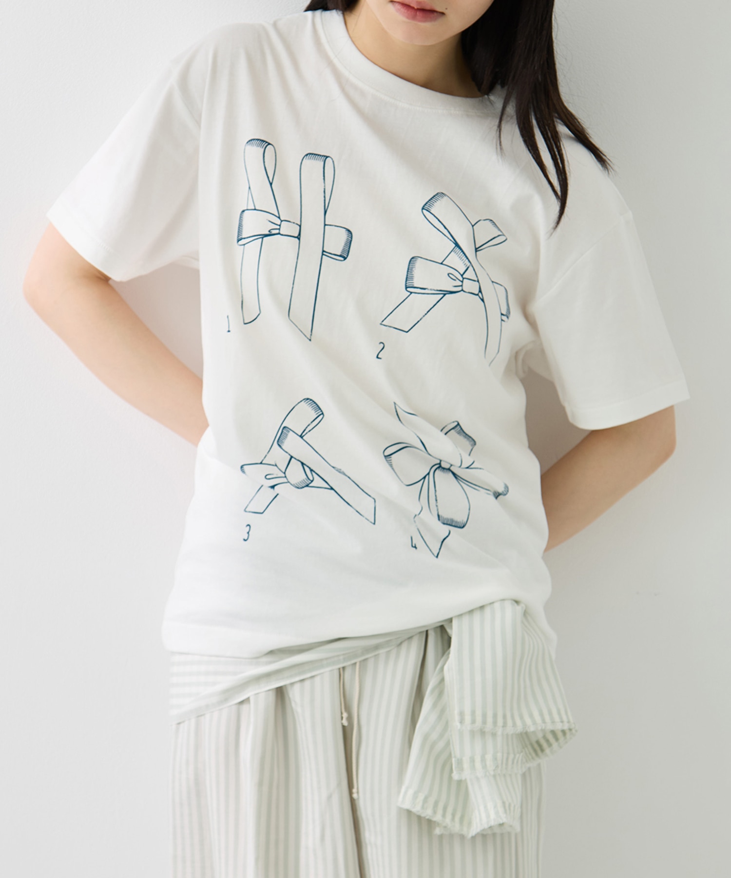 Printed Making a bow with Ribbon Tee