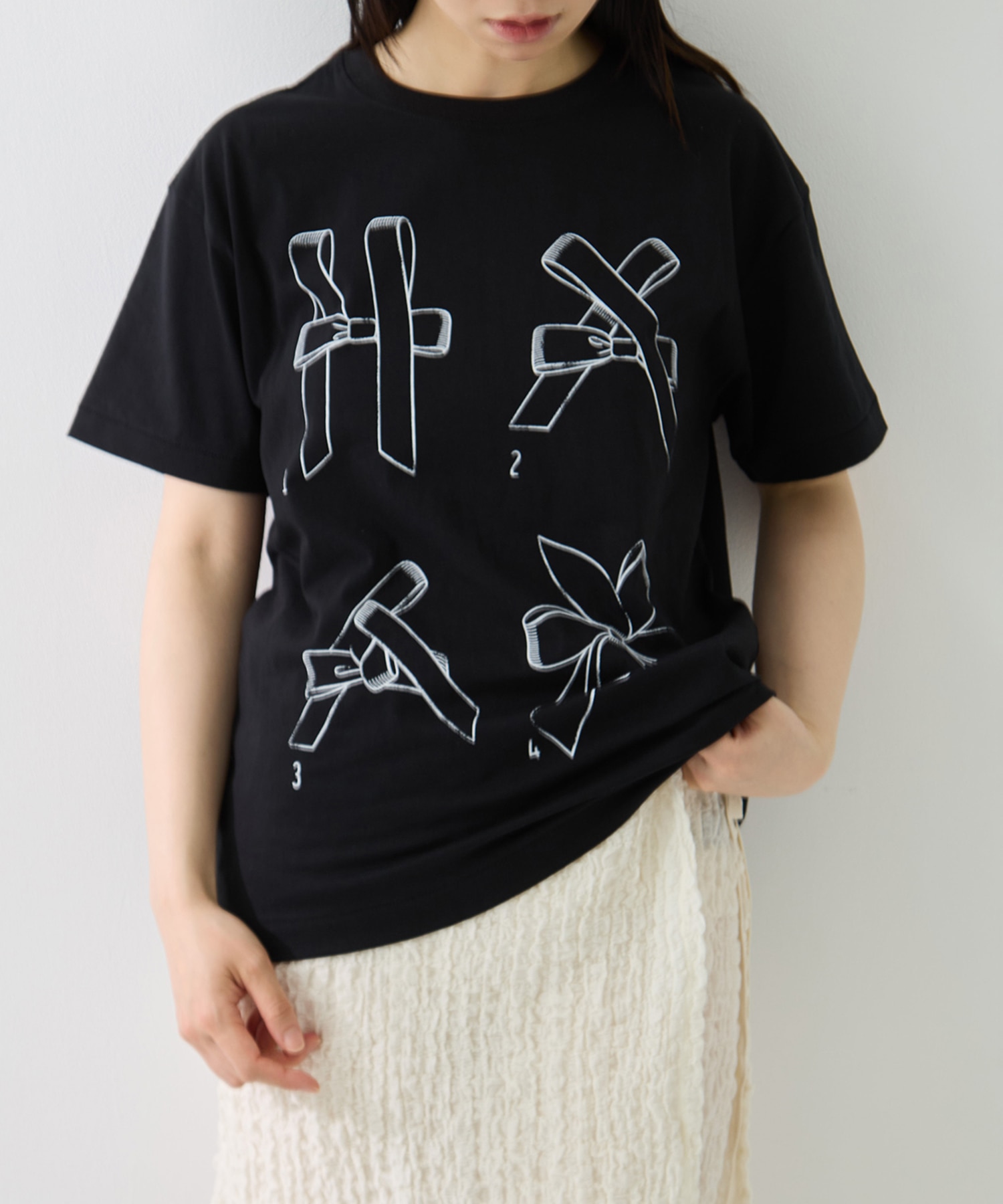 Printed Making a bow with Ribbon Tee