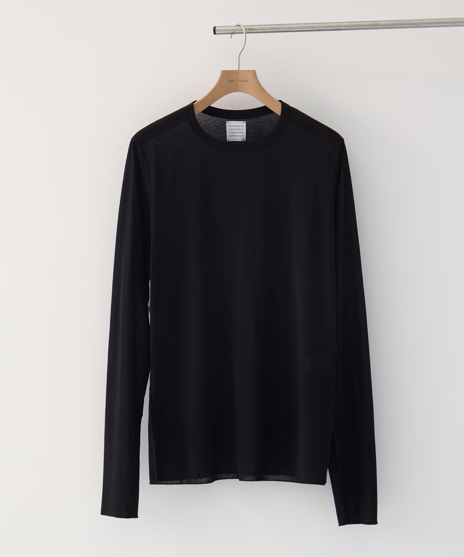Side Slits Crew Neck Long Sleeve T