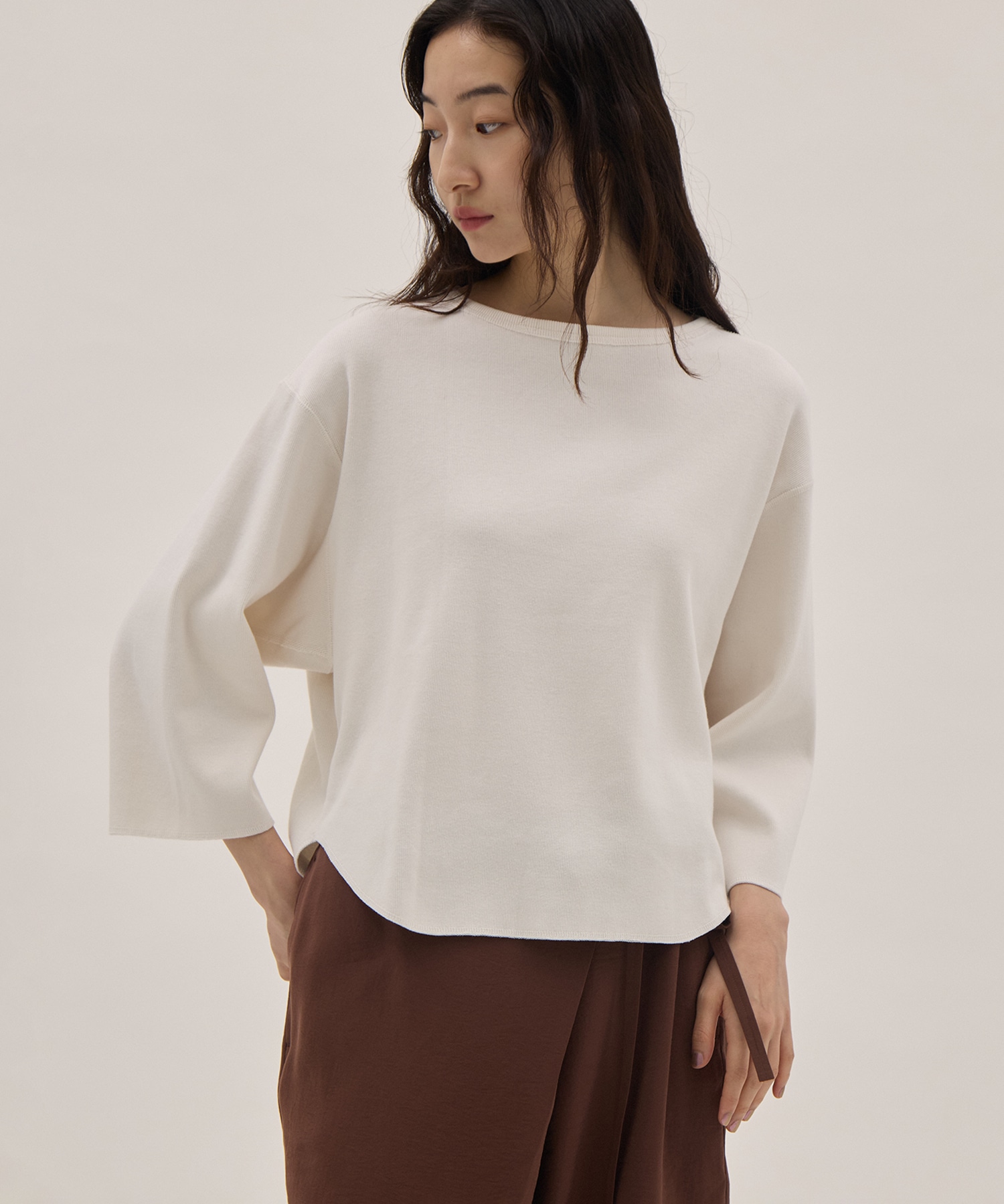 COTTON RIB PULLOVER