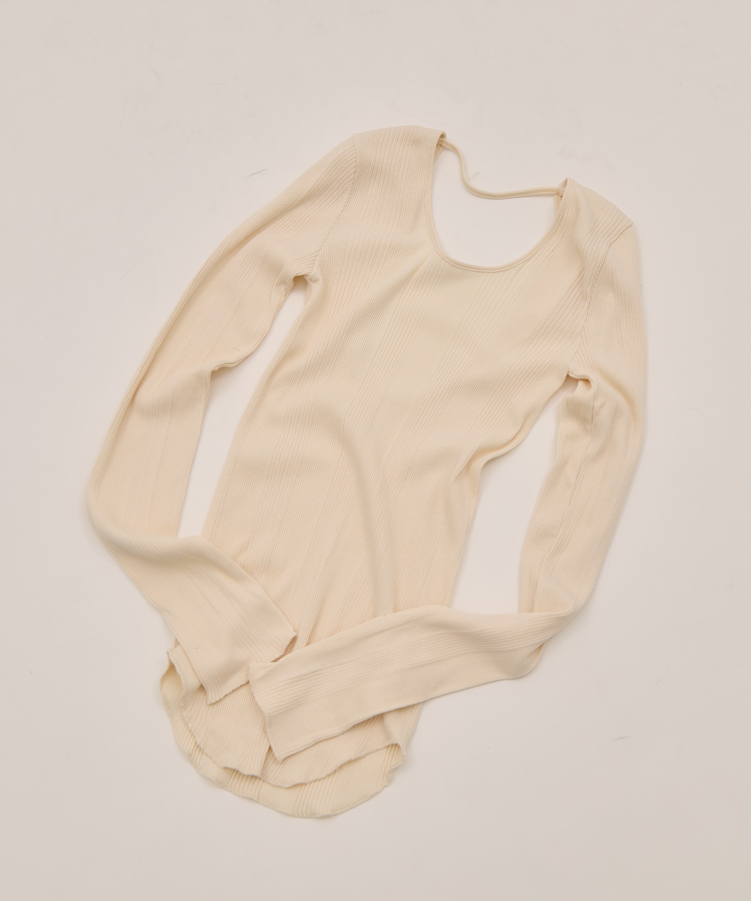 Random rib open back LS PO