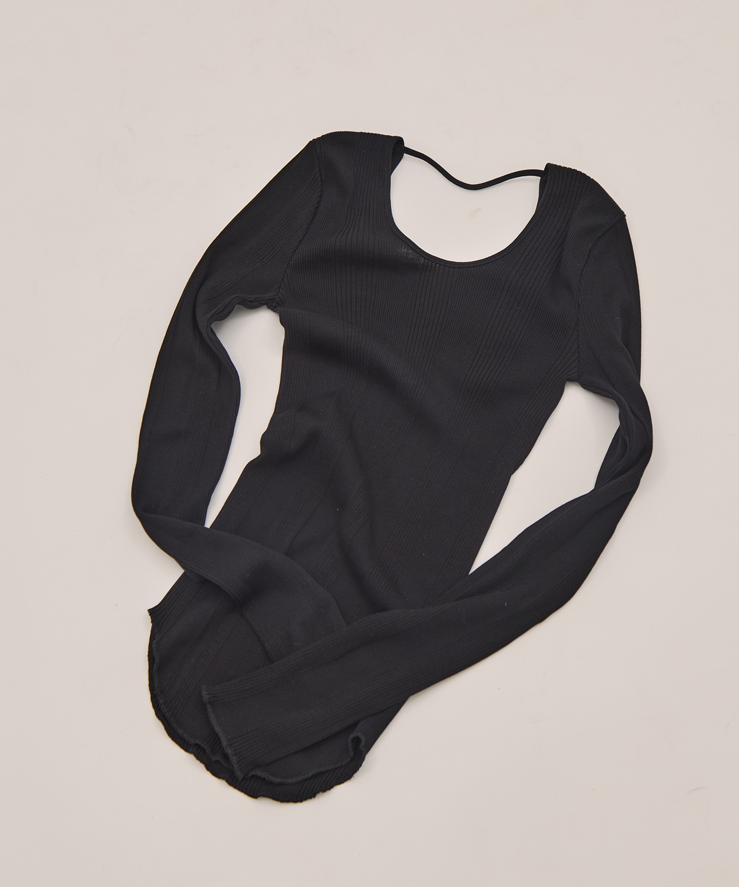 Random rib open back LS PO