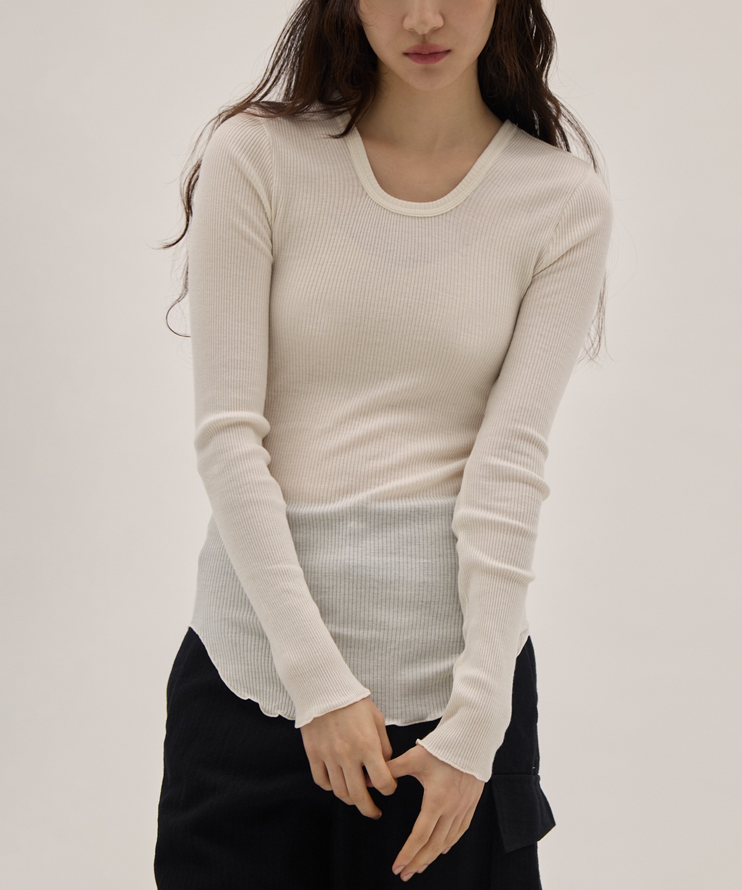 Wool rib LS PO