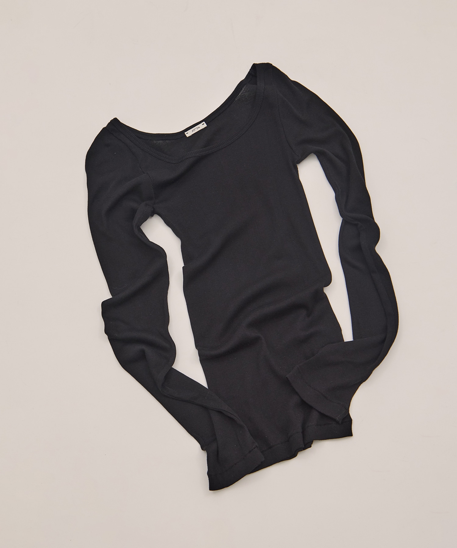 COMPACT RIB LONG SLEEVE T-SHIRT