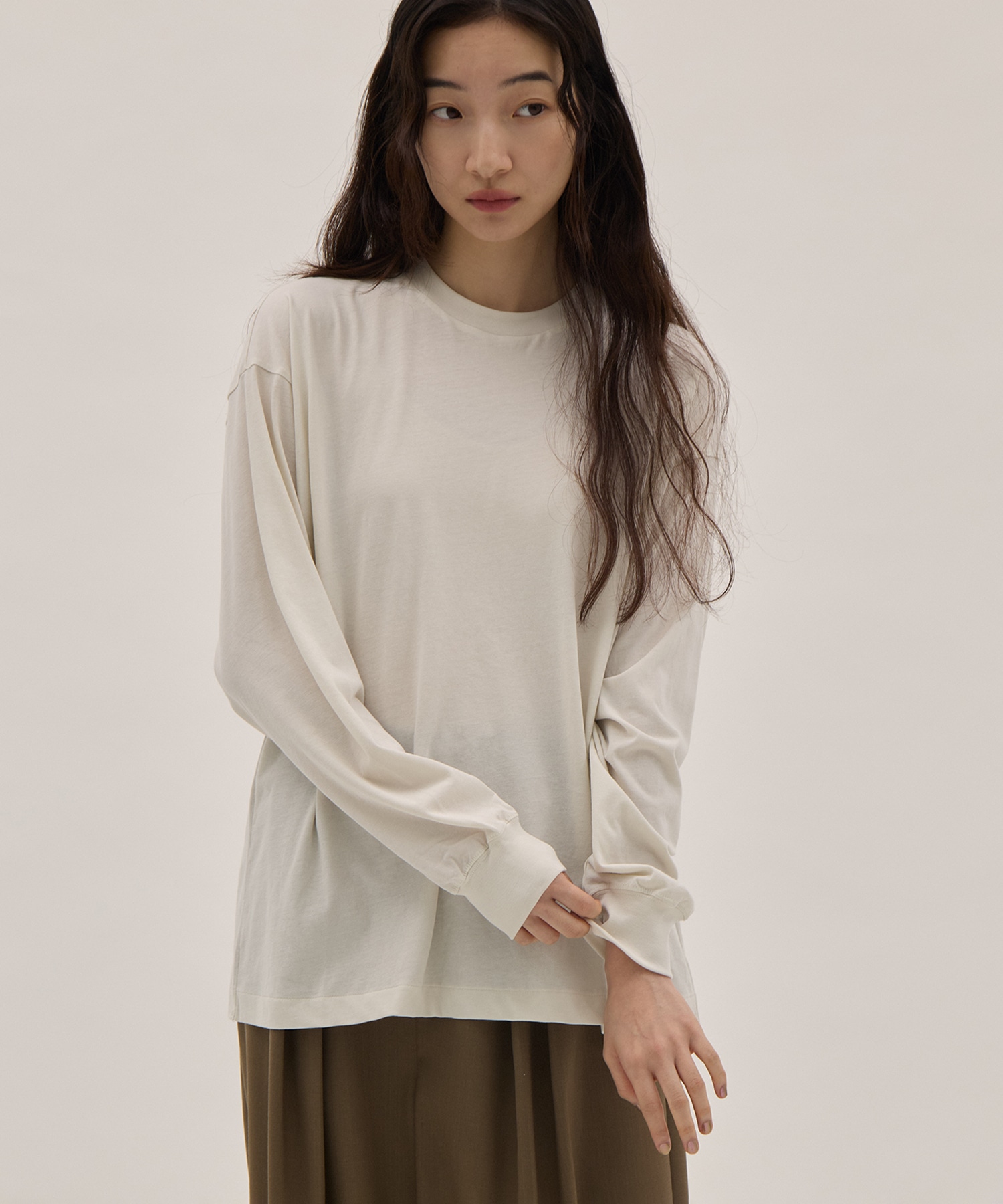 FRESCA NUBACK OVERSIZED PULLOVER