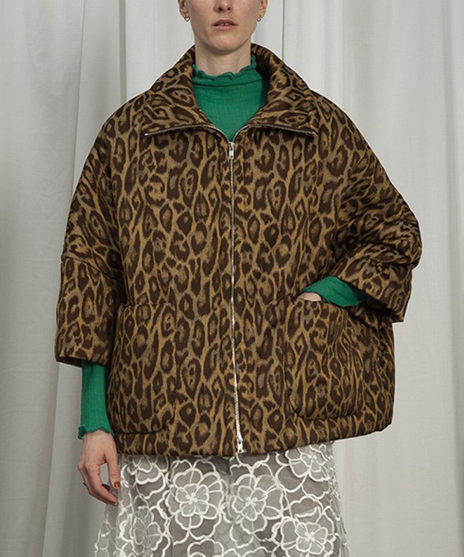 JACQUARD LEOPARD BATTING CT